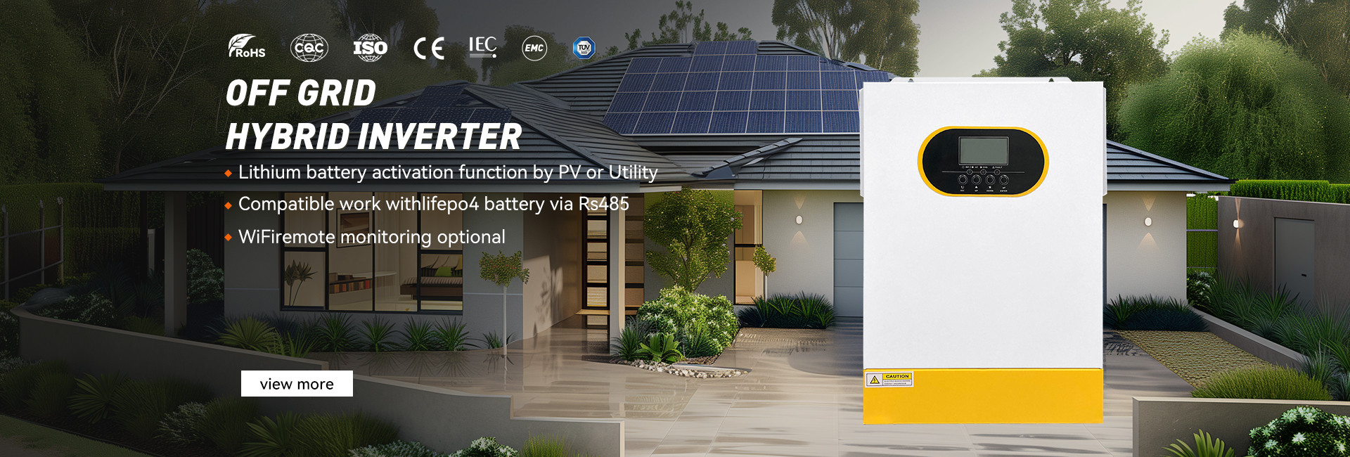 গুণ অফ গ্রিড হাইব্রিড সোলার ইনভার্টার কারখানা