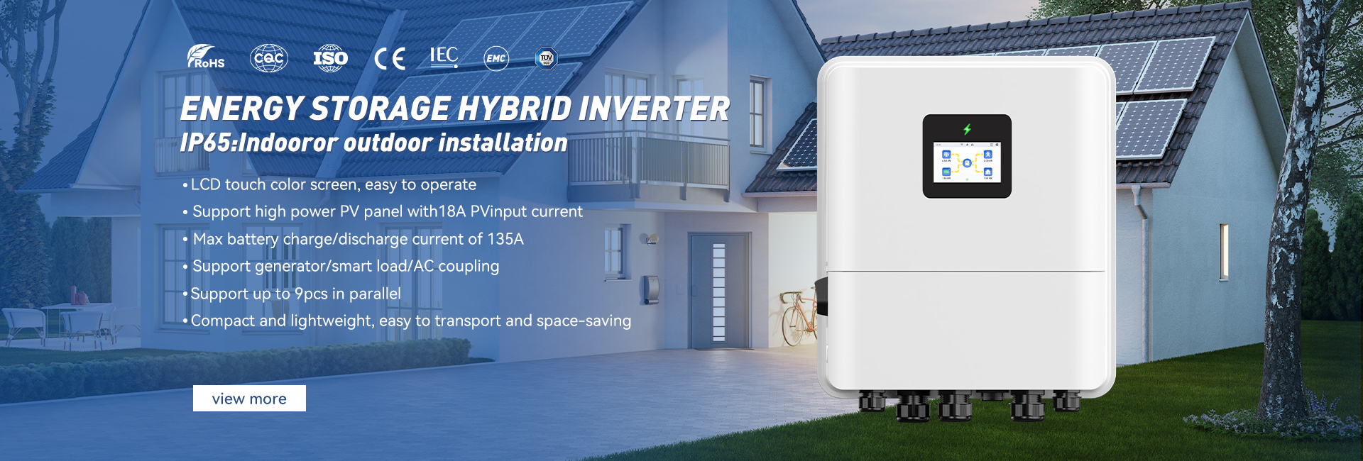 গুণ অফ গ্রিড হাইব্রিড সোলার ইনভার্টার কারখানা