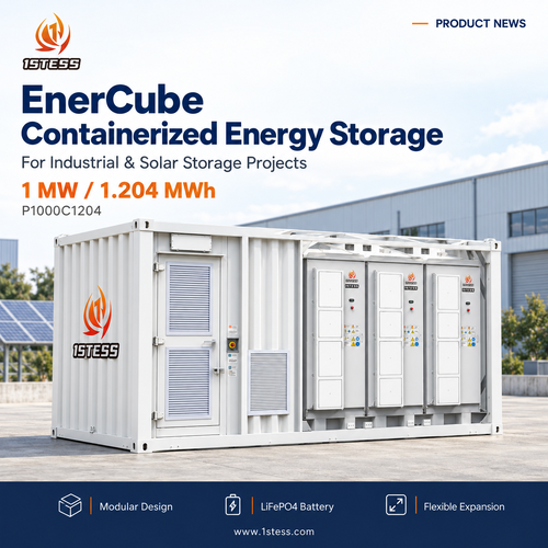 Latest company news about 1stess শিল্প এবং সৌর স্টোরেজ প্রকল্পের জন্য EnerCube কন্টেইনারাইজড BESS হাইলাইট করেছে