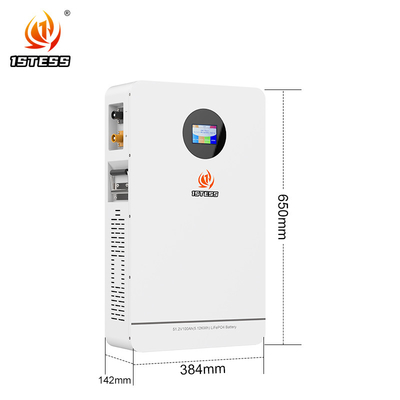 51.2V 100Ah 5.12kwh শর্ট সার্কিট সুরক্ষা সহ হোম এনার্জি স্টোরেজ ব্যাটারি