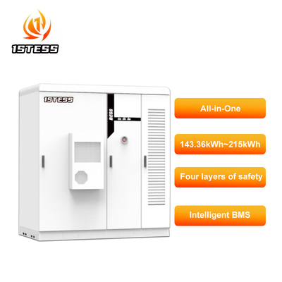 কাস্টম 46kwh-215kwh শক্তি সঞ্চয় সিস্টেম শিল্প ও বাণিজ্যিক অ্যাপ্লিকেশন জন্য ইনডোর বা আউটডোর ইনস্টলেশন