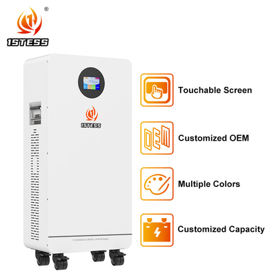 15.36Kwh Lifepo4 ব্যাটারি 51.2v 300Ah হুইল মডেল হোম এনার্জি স্টোরেজ সিস্টেম ব্যাটারি