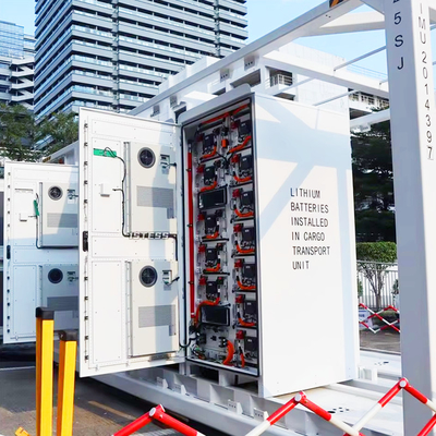 সৌর শক্তি সিস্টেম 300Kw হাইব্রিড সৌর শক্তি সিস্টেম এসএস কনটেইনার সৌর ব্যাটারি সিস্টেম