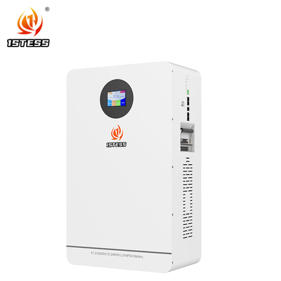 51.2V 200Ah 10.24Kwh Lifepo4 পাওয়ার ওয়াল মাউন্ট করা গৃহস্থালী সৌর শক্তি সিস্টেম
