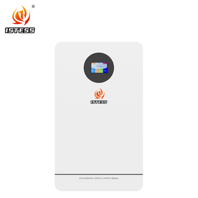 25.6V 200Ah হোম এনার্জি স্টোরেজ সৌর লিথিয়াম আয়ন ব্যাটারি প্যাক 5.12KWH সৌর সিস্টেমের জন্য