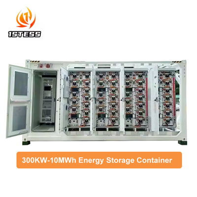 1.5MWH লিথিয়াম ব্যাটারি সৌর শক্তি ব্যাটারি সিস্টেম কন্টেইনার 300 KWH 1 MWh 3 MWh কন্টেইনার LiFePo4 শক্তি সঞ্চয় সিস্টেম