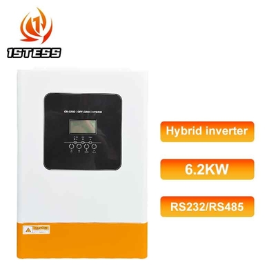 120A এমপিপিটি হাইব্রিড ইনভার্টার 48V খাঁটি সাইন ওয়েভ সৌর হাইব্রিড ইনভার্টার 5.5KW 6.2KW