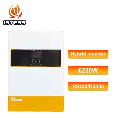 48V 6.2kw বিক্রয় হাইব্রিড সোলার ইনভার্টার গ্রিড বন্ধ Mppt সঙ্গে বিশুদ্ধ সাইন ওয়েভ আউটপুট