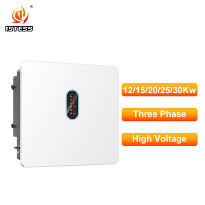 12kw 15kw 20kw 25kw 30kw হাইব্রিড সোলার ইনভার্টার 120V-800V থ্রি ফেজ আইপি 66 খাঁটি সাইন ওয়েভ অন / অফ গ্রিড সোলার ইনভার্টার এমপিপিটি সহ