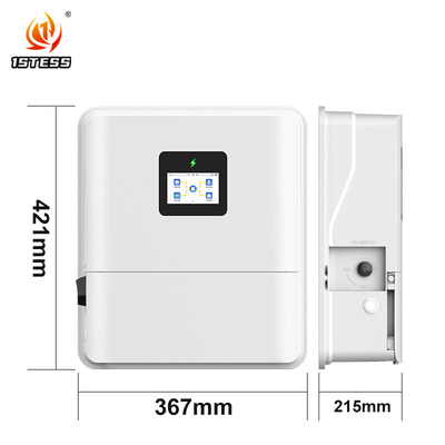 IP65 একক ফেজ 48V 3kw 3.6kw 4.6kw সোলার হাইব্রিড ইনভার্টার অন/অফ গ্রিড 48V পিওর সাইন ওয়েভ 5kw 6kw সোলার ইনভার্টার উইথ MPPT
