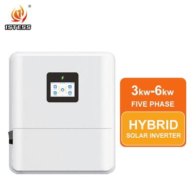 48V 3Kw 3.6kw 4.6kw 5kw 6Kw হাইব্রিড ইনভার্টার পিওর সাইন ওয়েভ IP65 সিঙ্গেল ফেজ ডুয়াল আউটপুট MPPT অন অফ গ্রিড হাইব্রিড সোলার ইনভার্টার