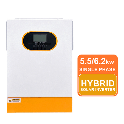 5.5kW উচ্চ ক্ষমতা সম্পন্ন হাইব্রিড ইনভার্টার 48V ব্যাটারি ভোল্টেজ 11000VA সার্ge ক্যাপাসিটি MPPT