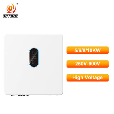 বিশুদ্ধ সাইন ওয়েভ আউটপুট হাইব্রিড সোলার ইনভার্টার থ্রি ফেজ অন অফ গ্রিড এমপিপিটি আইপি65 250V-600V 5kw 6kw 8kw 10kw অ্যান্টি আইল্যান্ডিং সুরক্ষা সহ