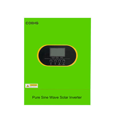 24V 48V অফ গ্রিড হাইব্রিড সোলার ইনভার্টার 3.5kw 5.5kw 6.2kw সিঙ্গেল ফেজ পিওর সাইন ওয়েভ MPPT ব্যাটারি ইকু ফাংশন সহ