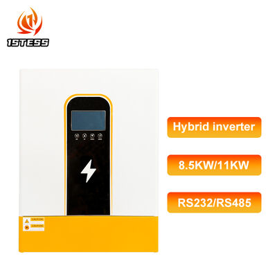 48V একক ফেজ হাইব্রিড সোলার ইনভার্টার 8.5kw 11kw পিওর সাইন ওয়েভ RS485 এবং LiFePO4 ব্যাটারি সামঞ্জস্যপূর্ণ