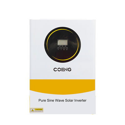 48V 6.2kW হাইব্রিড সৌর ইনভার্টার একক ফেজ খাঁটি সাইন ওয়েভ অফ গ্রিড সৌর ইনভার্টার এমপিপিটি লাইফপিও 4 ব্যাটারি সমর্থন সহ