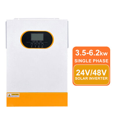 3.5KW সৌর হাইব্রিড ইনভার্টার 24V খাঁটি সাইন ওয়েভ এমপিপিটি একক ফেজ 230Vac আউটপুট সমর্থন ব্যাটারি কাজ করে না
