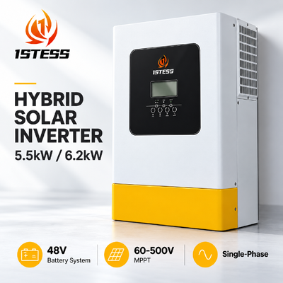 quality 1stess 5.5kW / 6.2kW 48V হাইব্রিড সোলার ইনভার্টার factory